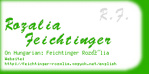rozalia feichtinger business card